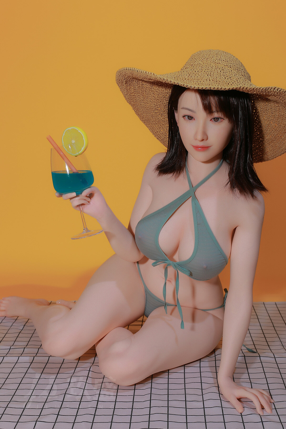 Eimi - 152cm E-Cup Bikini Girl Nice New Silicone Jiusheng Sex Doll image13