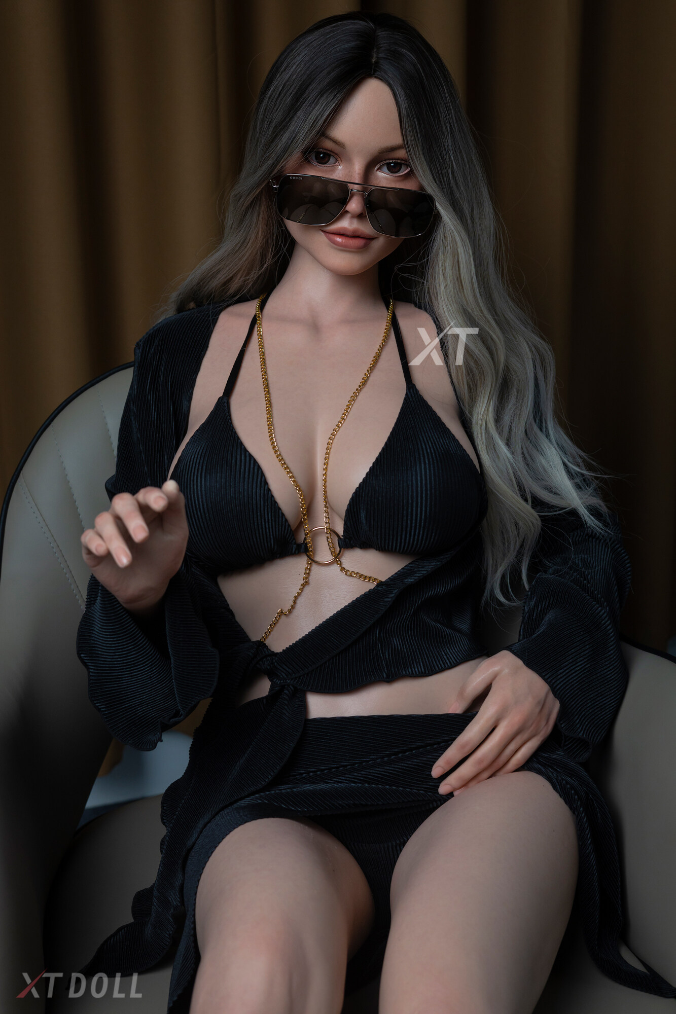 Margaret - 165cm E-Cup Big Chest full Silicone Head XT Doll image1