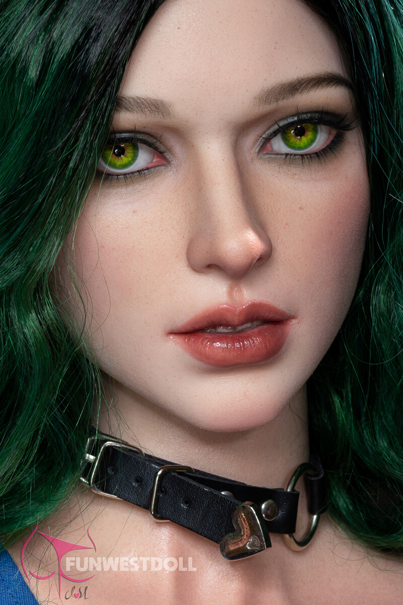 Alexa - Green Hair 157cm D-Cup FunWest Silicone Sexy Sex Doll image8