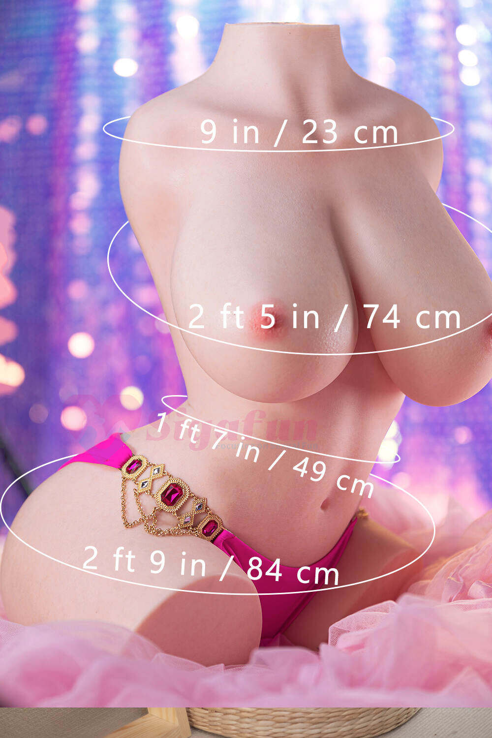 Ester 55cm(1ft10) E-Cup Sigafun Stockings Silicone Sex Doll image2