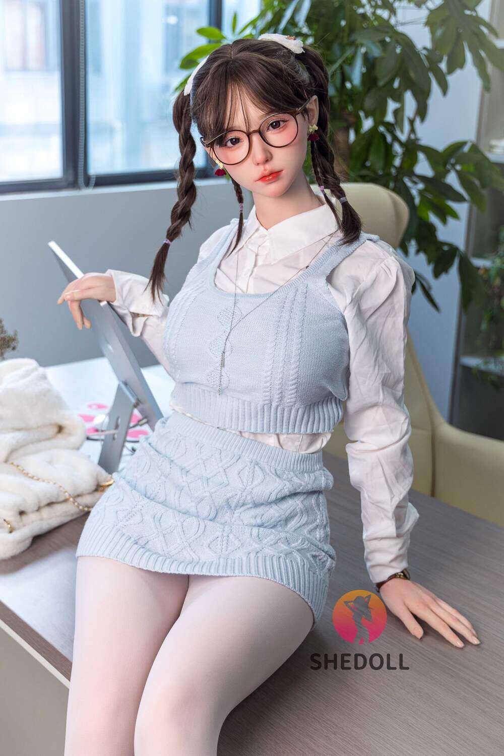 Michelle - Medium Breast 165cm(5ft5) E-Cup Pretty Thin Waist Silicone Head & TPE Body SHE Dolls image8