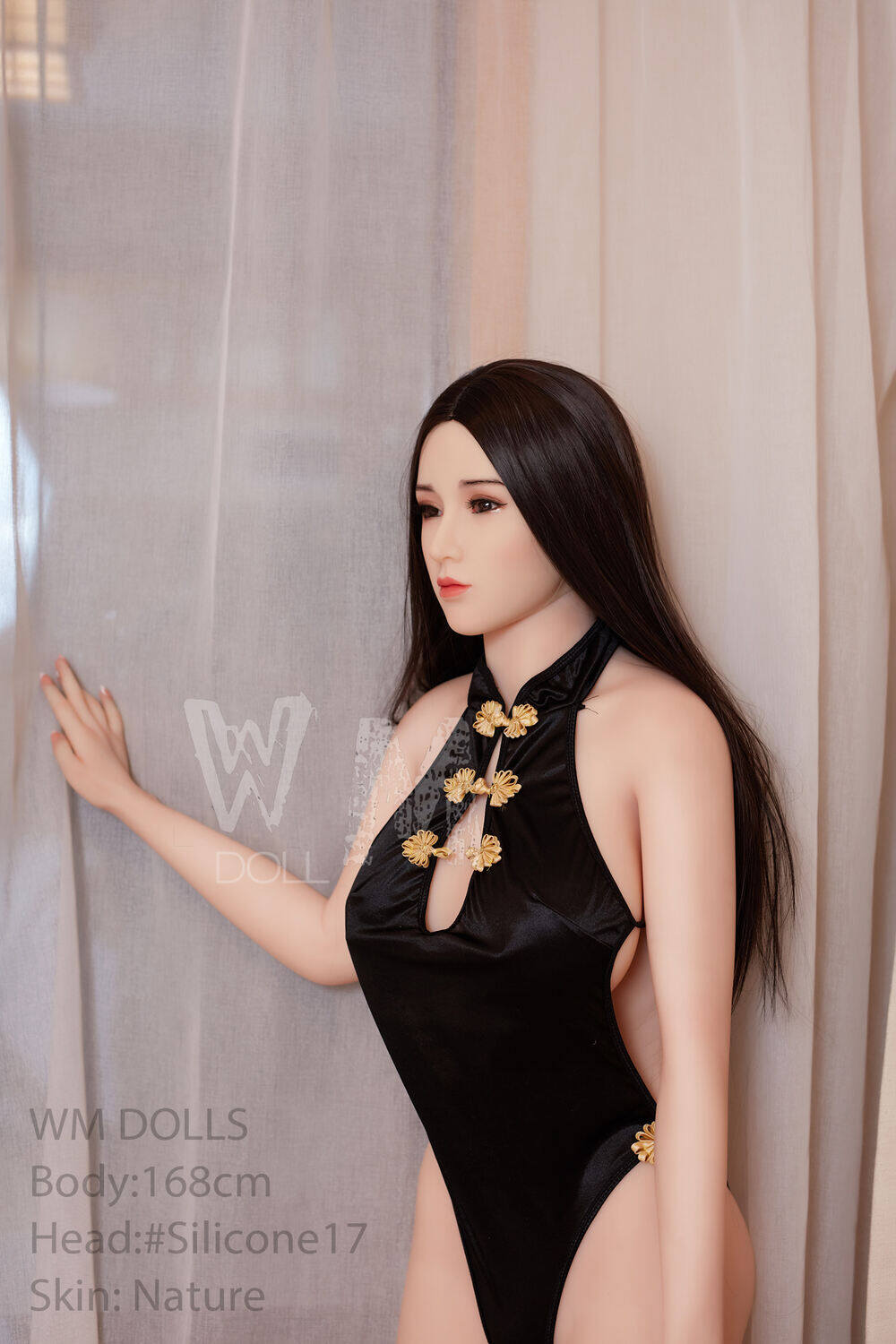 Ciss - 168cm(5ft6) Large Breast Full Silicone Head & TPE Body Head WM Doll image2