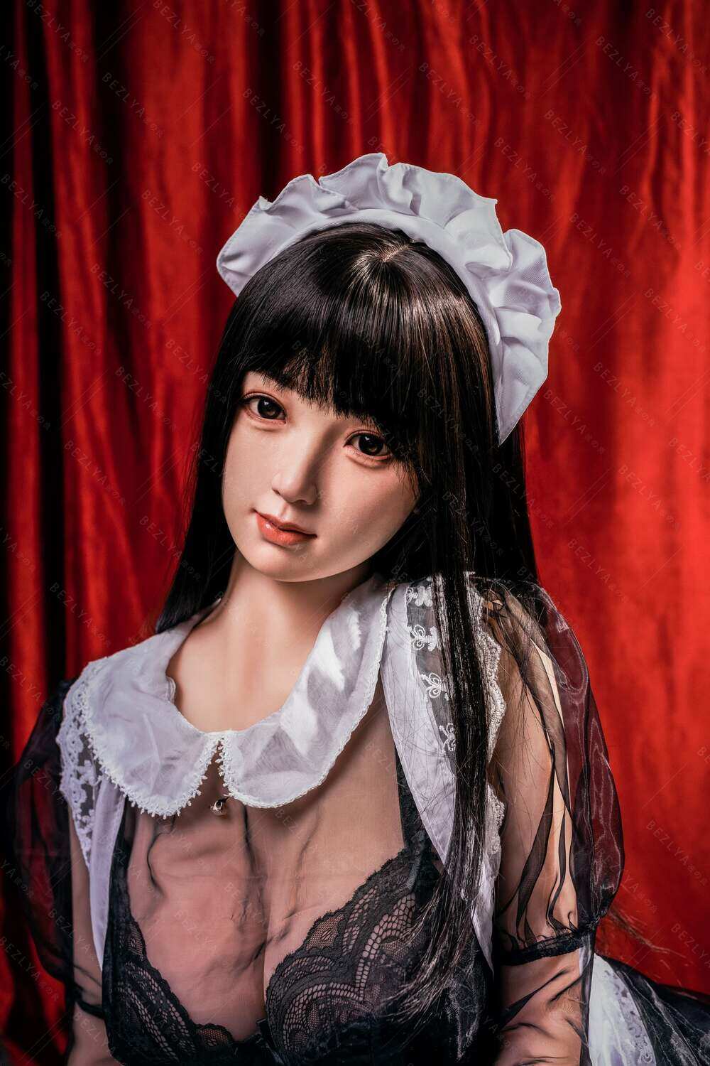 Atalanta 155M F-Cup Facial Makeup Jelly Chest Silicone Head & TPE Body Head Bezlya Doll image5