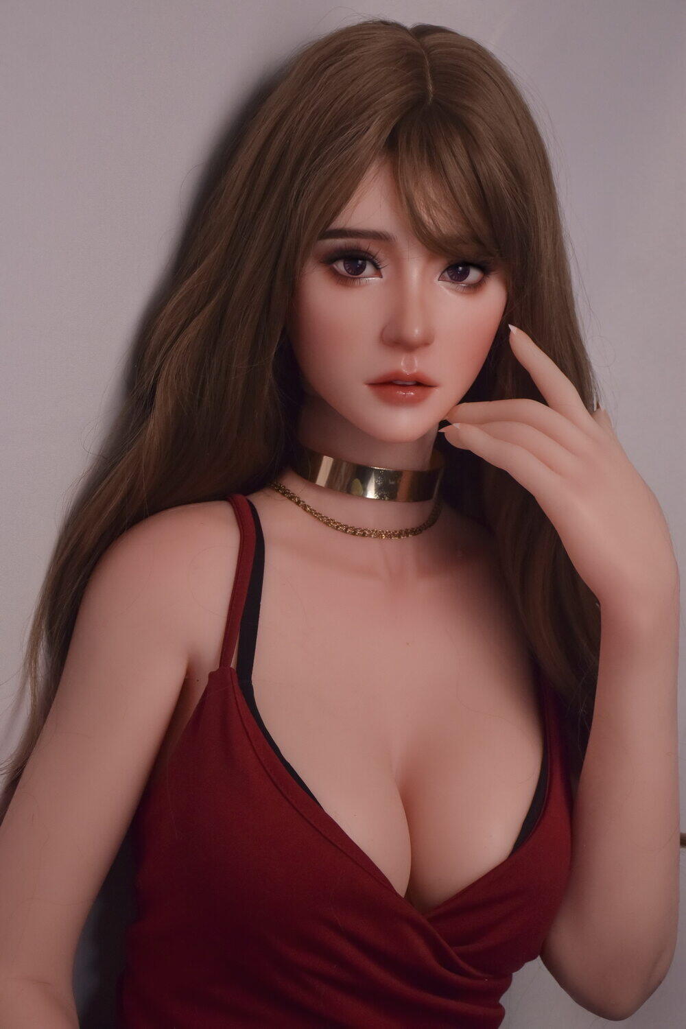 Crimson 165cm(5ft5) Optional Silicone Head All Silicone Sexy Silicone Sex Doll image1