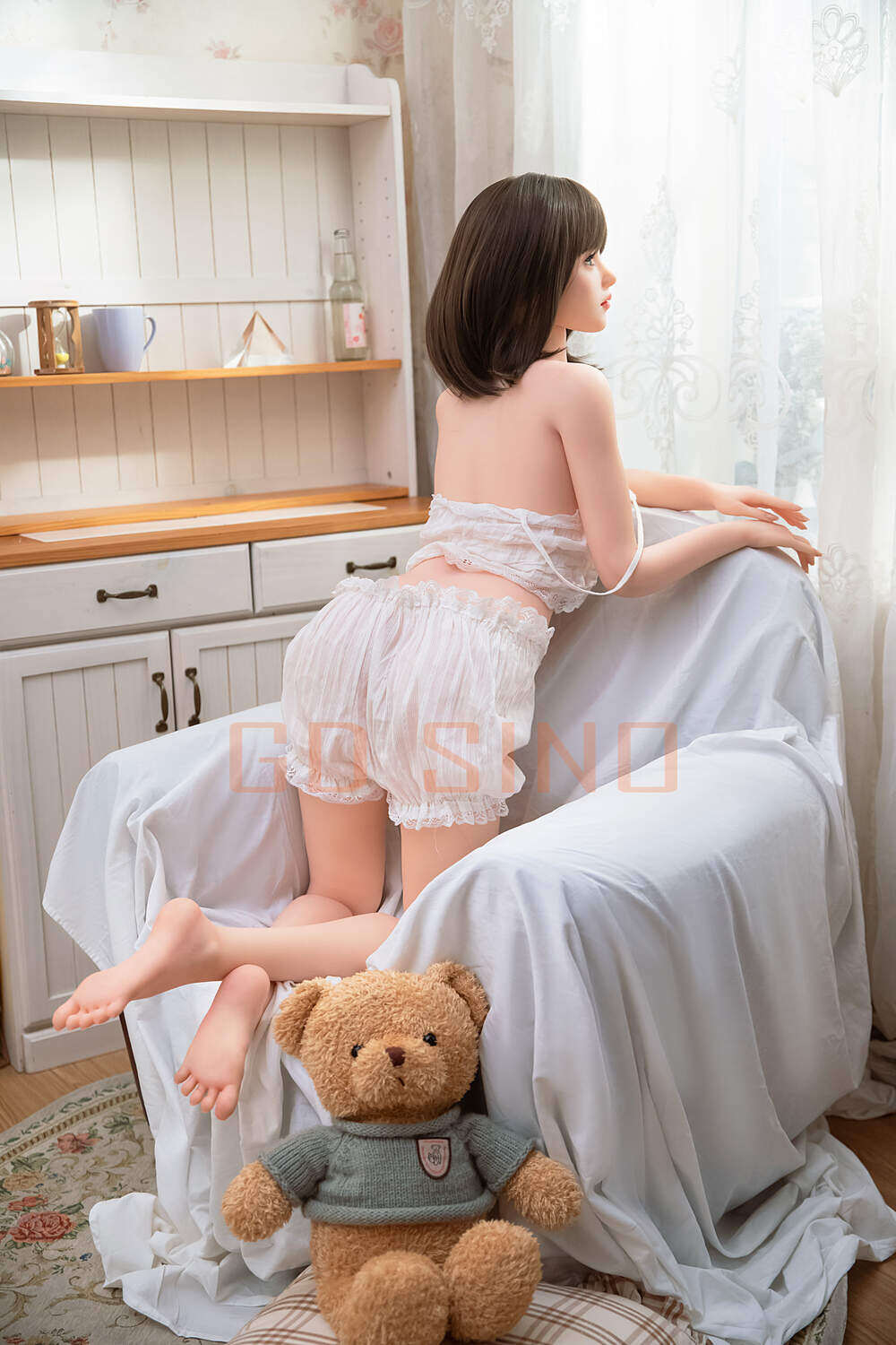 Kapricia - 156cm(5ft1) Medium Breast Full Silicone Head White Skin Sino Doll image8