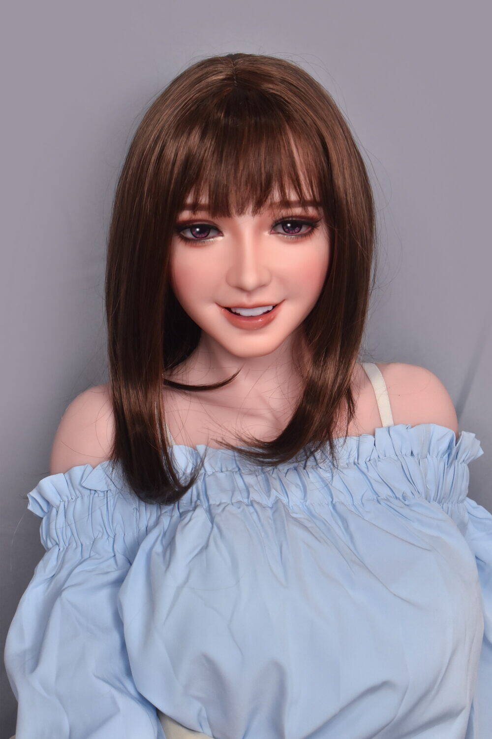150cm(4ft11) Optional Silicone Head Face Makeup Jelly Chest Daliyah Elsababe Doll image1