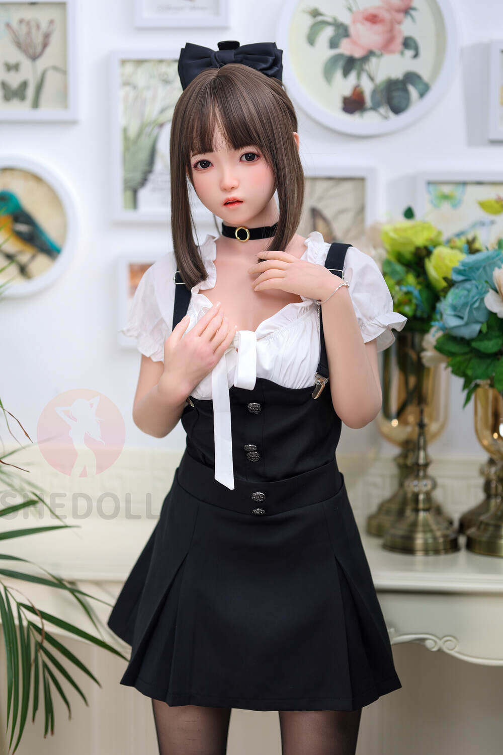 Devondra 148cm(4ft10) C-Cup SHE Silicone Head & TPE Body Head Simple Pungent Silicone Head & TPE Body Sex Doll image11