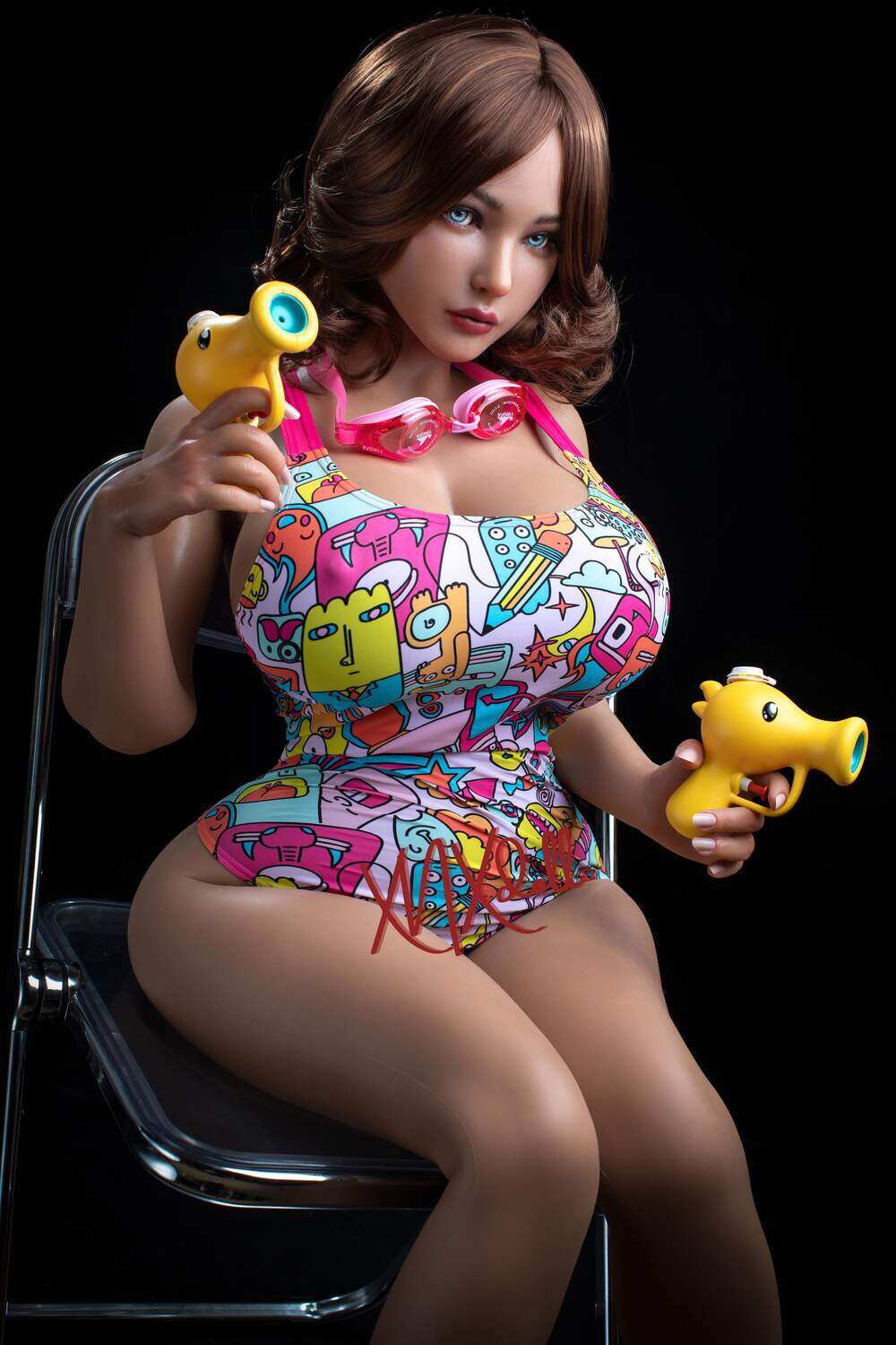 Darrill - Sino Doll 155cm(5ft1) L-Cup Sex Dolls Tanned Skin Huge Breast image7