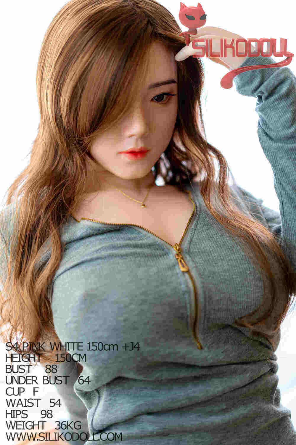 Mckenna 158cm(5ft2) G-Cup Siliko Head Nature Skin Silicone Sex Doll image8