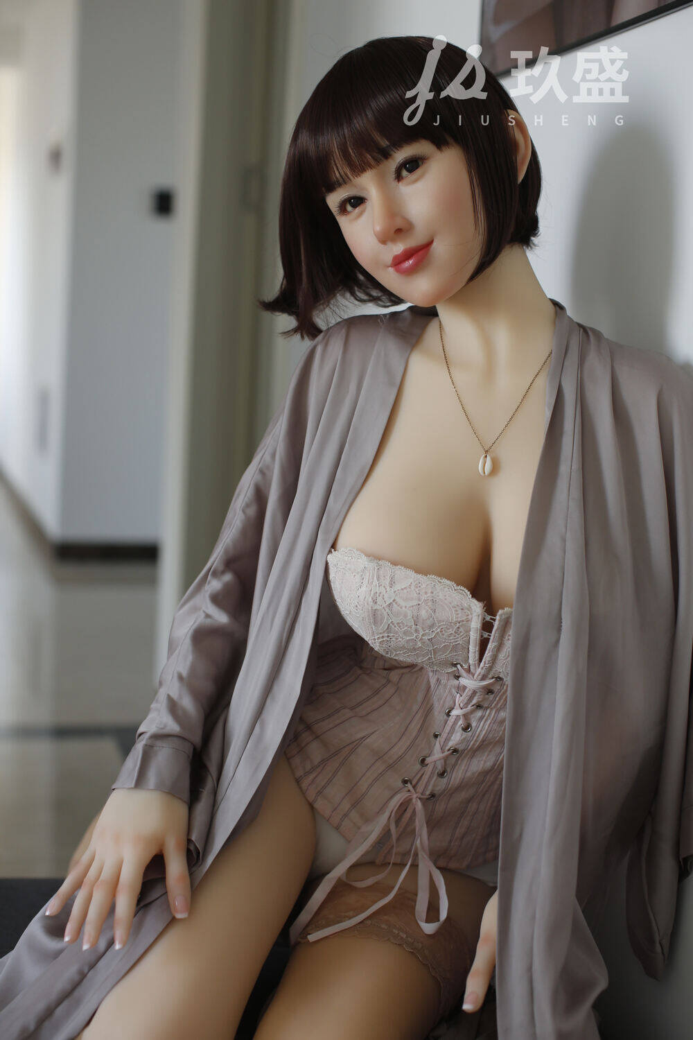 Marina 163cm(5ft4) F-Cup Silicone Head & TPE Body Head White Gentle Jiusheng Sex Doll image13