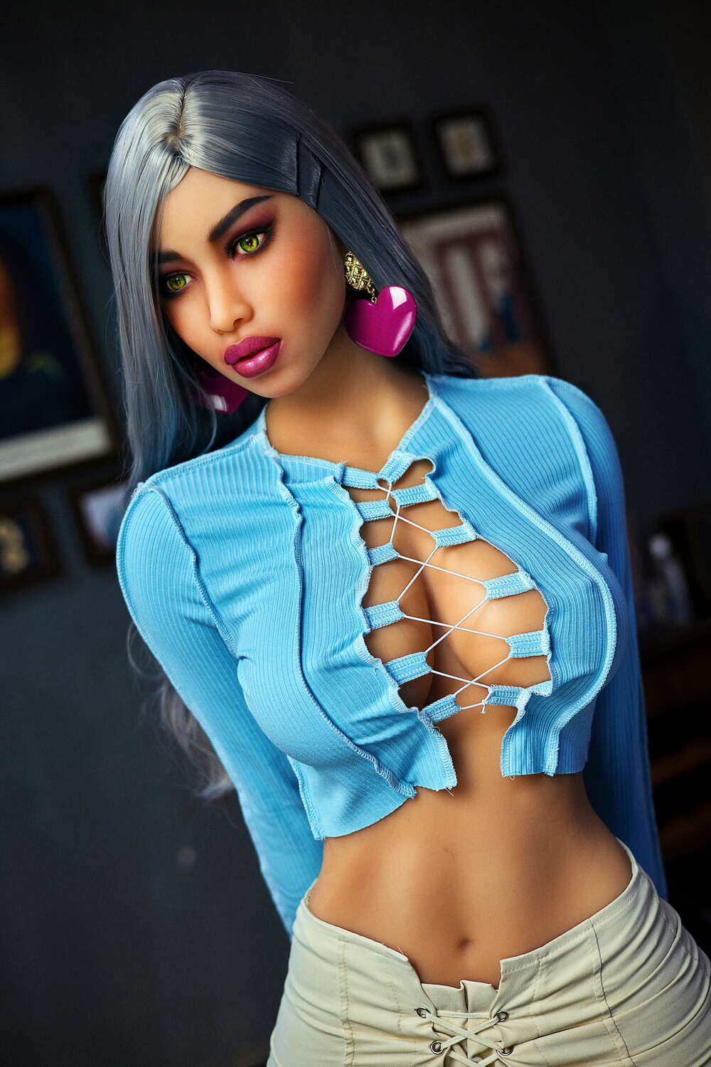 Ema - 164cm(5ft5) H-Cup Skinny Sex Dolls Tanned Skin Irontech Love Doll image10