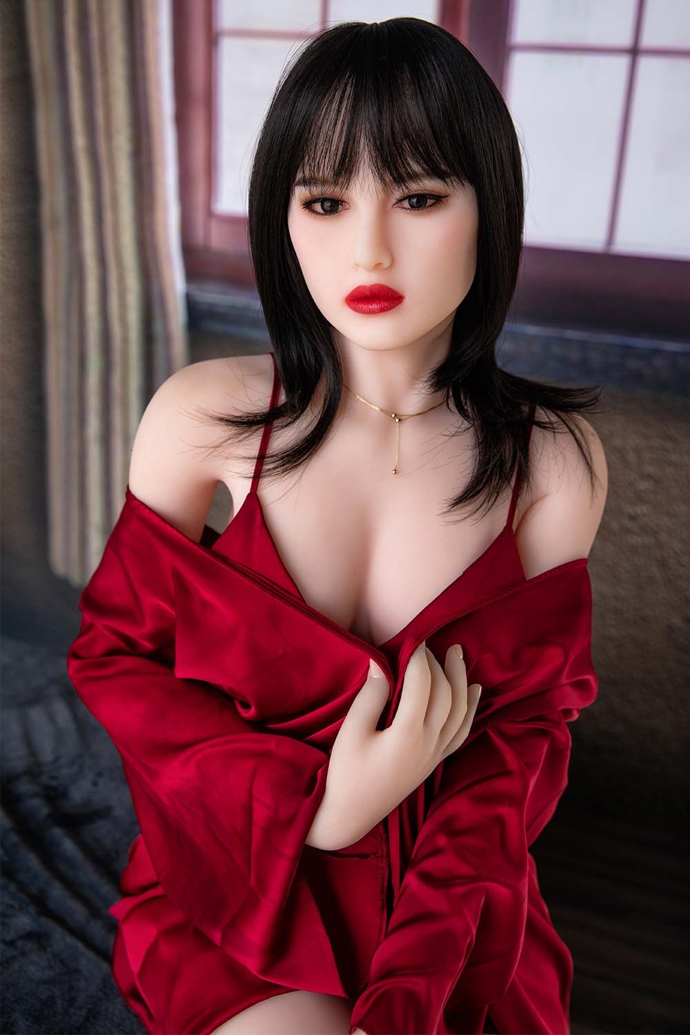 168cm(5ft6) E-Cup TPE Head Makeup Elayna Chest HR Doll image1