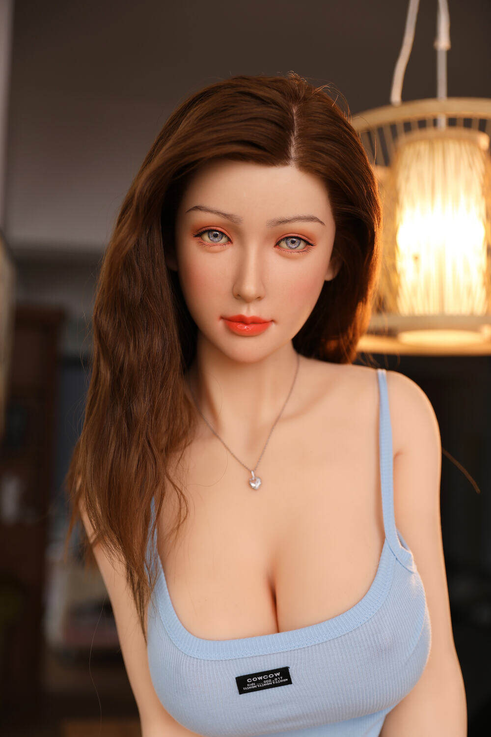 Byrdene - 160cm(5ft3) Large Breast Full Silicone Head & TPE Body Head White Skin 6YE Premium Doll image16