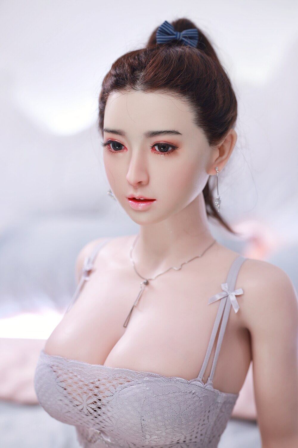 Kaylah - 163cm(5ft4) Medium Breast Full Silicone Head White Skin JY Doll image1