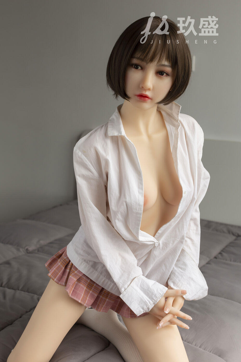 Arlene-150cm(4ft11) Jiusheng Adult Doll C-Cup Normal Skin Tone Big Boobs Silicone Head & TPE Body Dolls image8