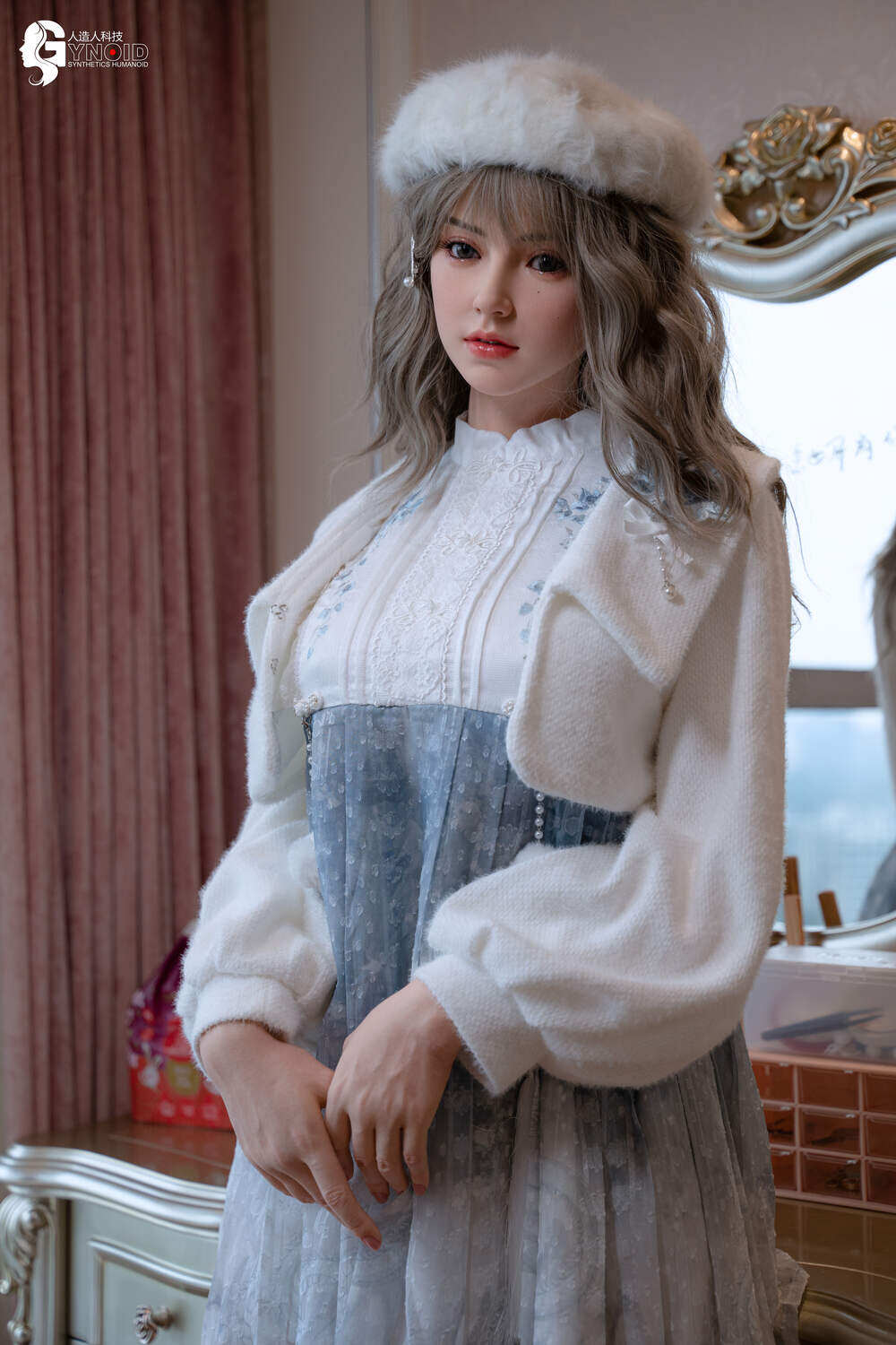 Britain 163cm(5ft4) E-Cup Gynoid Head Nature Skin Silicone Sex Doll image1