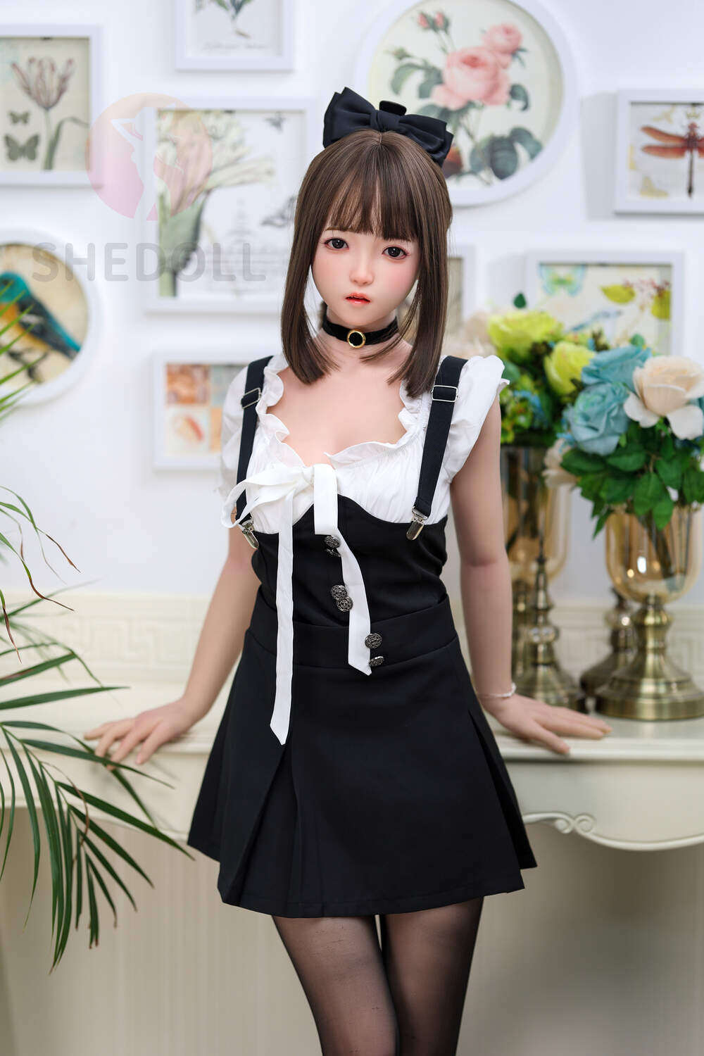 Devondra 148cm(4ft10) C-Cup SHE Silicone Head & TPE Body Head Simple Pungent Silicone Head & TPE Body Sex Doll image1