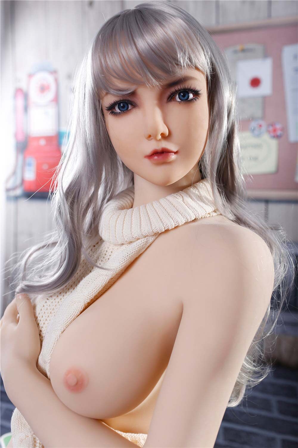 Cherese - Pretty Large Breast Full TPE Doll Head Qita Doll image4