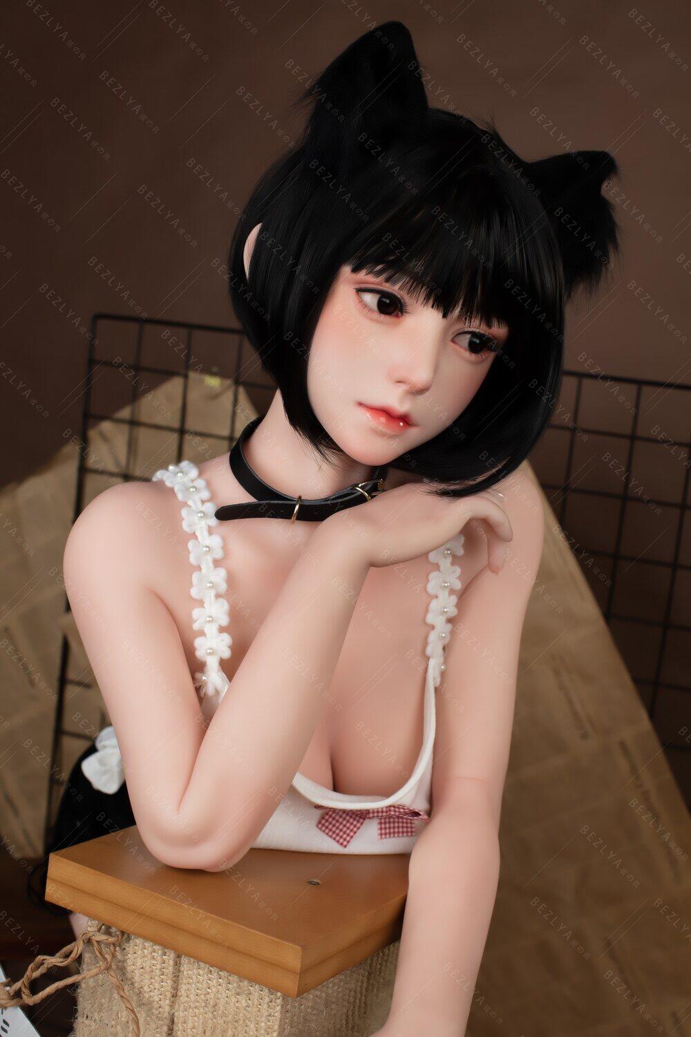 Elly 149cm(4ft11) D-Cup Enchanting Silicone Head & TPE Body Bezlya Sex Doll image2