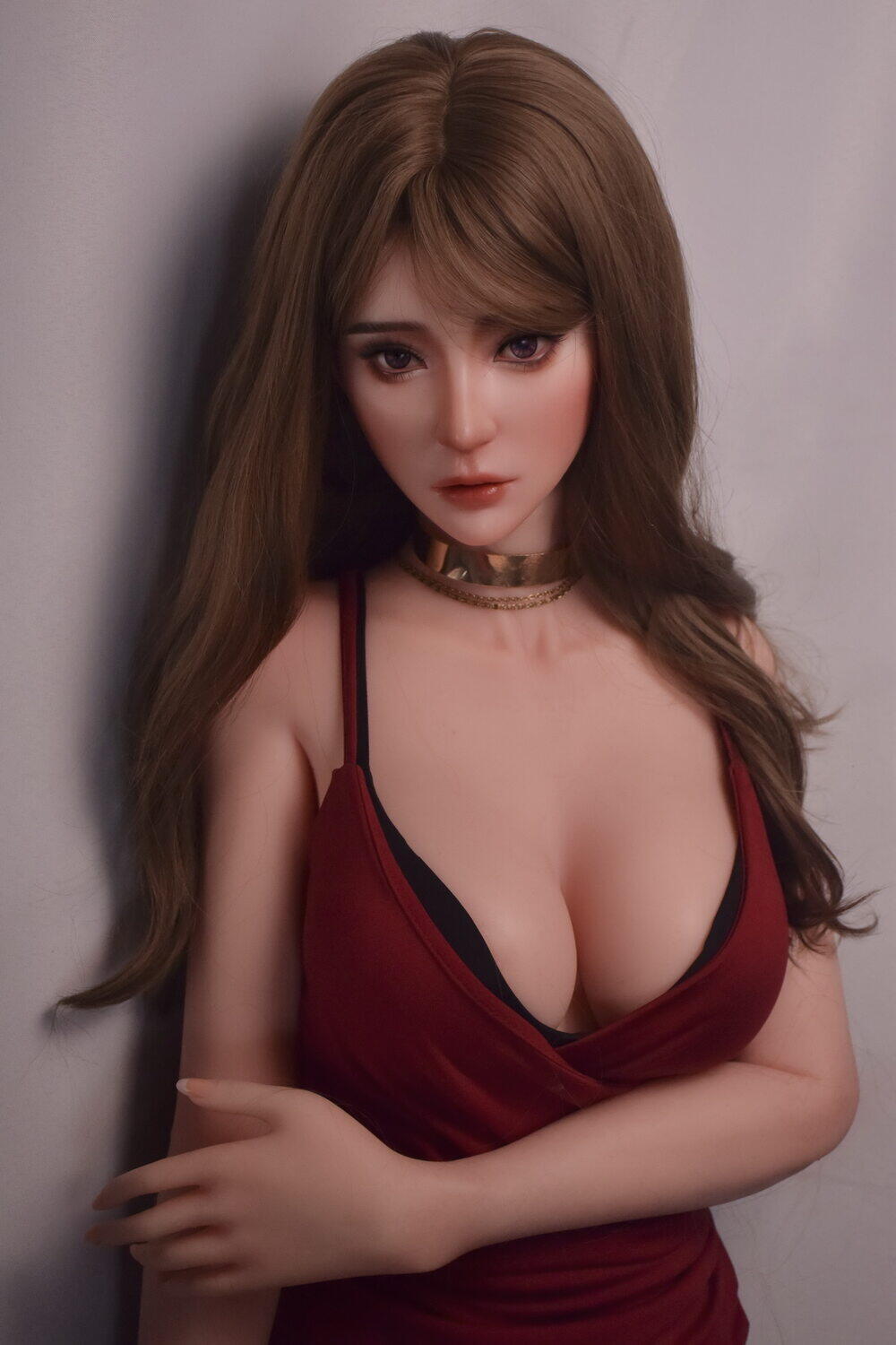 Crimson 165cm(5ft5) Optional Silicone Head All Silicone Sexy Silicone Sex Doll image12