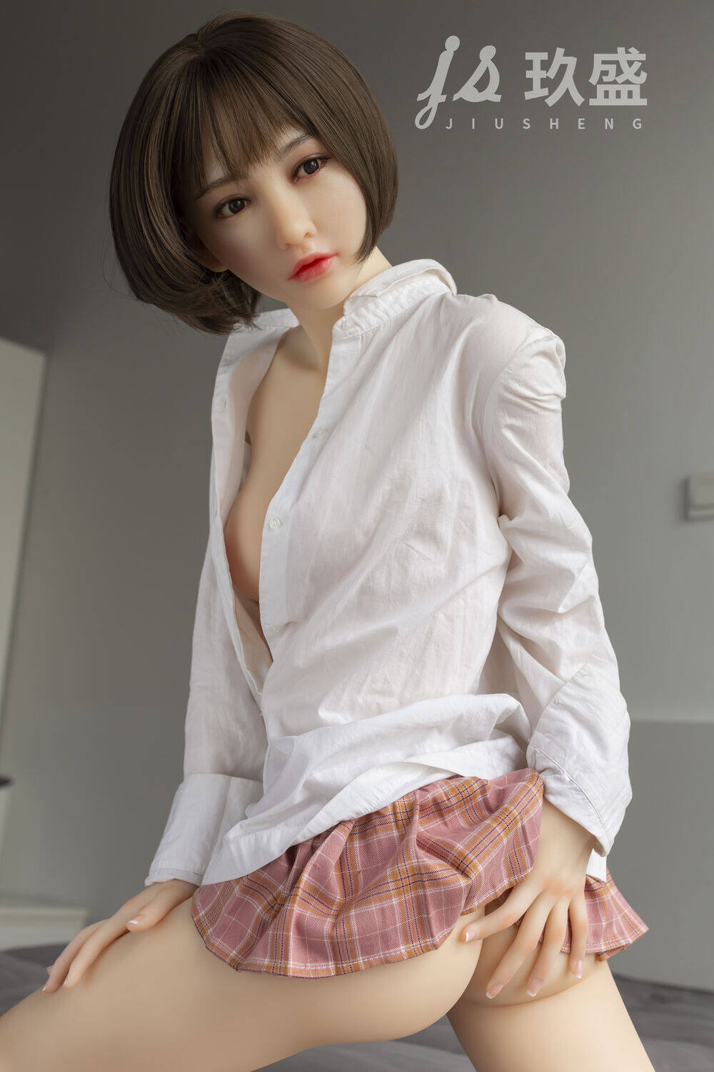 Arlene-150cm(4ft11) Jiusheng Adult Doll C-Cup Normal Skin Tone Big Boobs Silicone Head & TPE Body Dolls image10