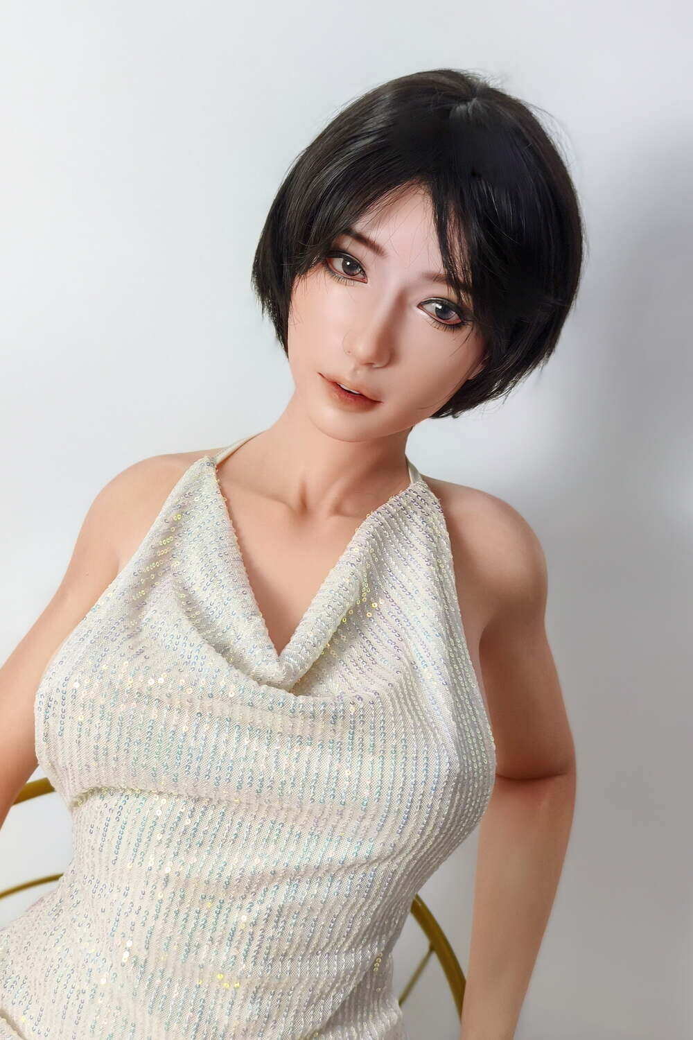 165cm(5ft5) Optional Silicone Head Dannee Facial Makeup Jelly Chest Elsababe Doll image11