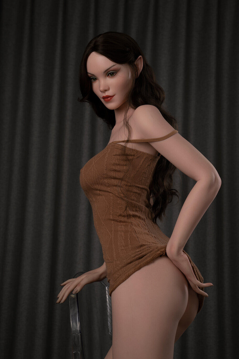 Pretty Silicone Head 170cm(5ft7) Hrothberta Of The Sexy White Skin Zelex Doll image14