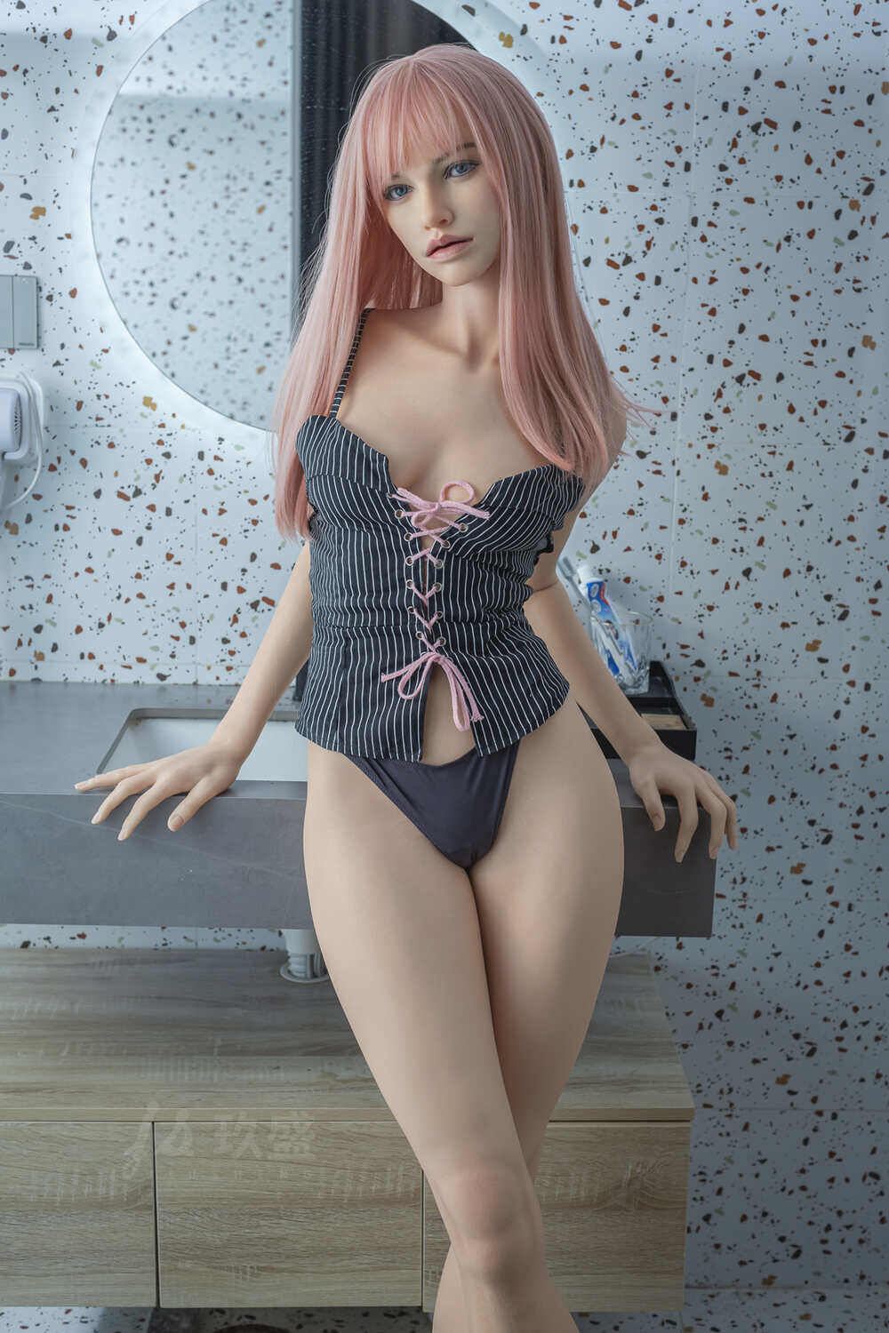 Gianna - 168c Medium Breast Full Silicone Fairy Head Jiusheng Doll image11