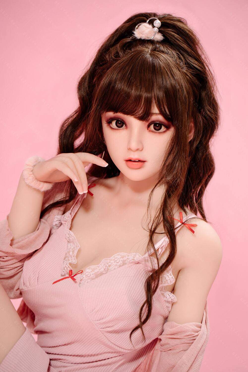 Lora 149cm(4ft11) D-Cup Enchanting Silicone Head & TPE Body Bezlya Sex Doll image1
