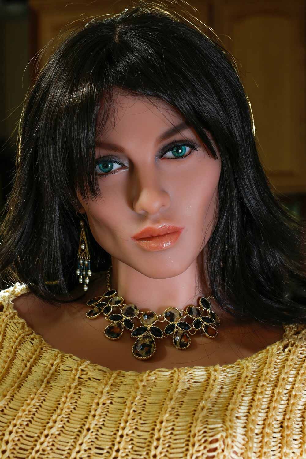 Pretty TPE Head 155cm(5ft1) Kailynn Of The Sexy Tanned Skin YL Doll image1