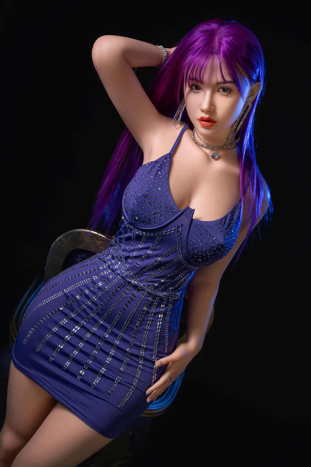 Edma 165cm(5ft5) D-Cup Silicone Head All Silicone Sexy Silicone Sex Doll image1