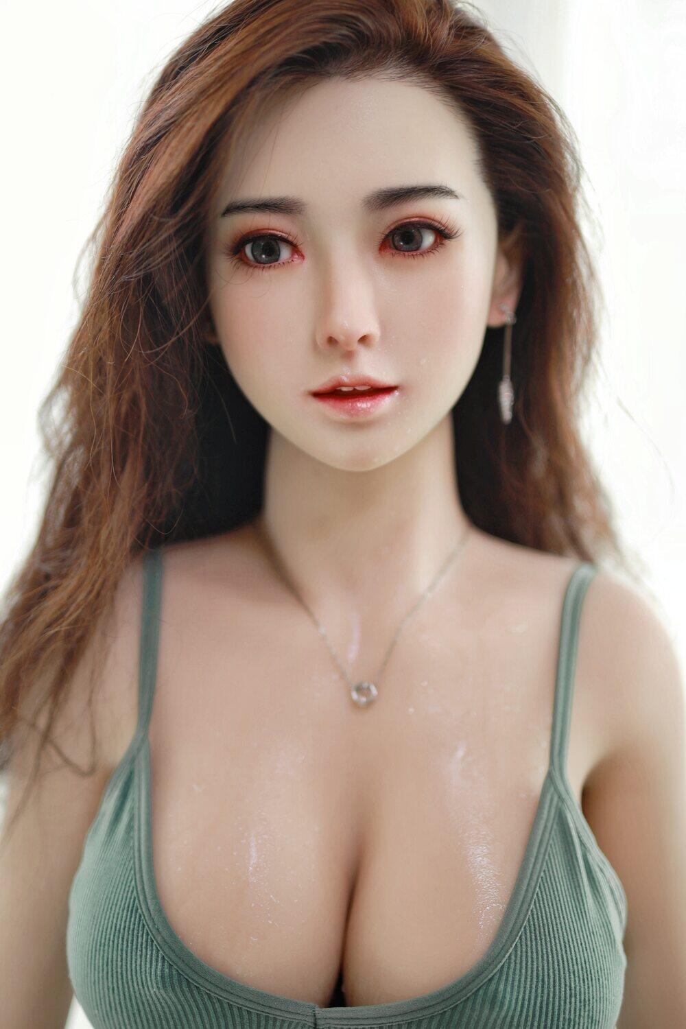 157cm(5ft2) H-Cup Silicone Head & TPE Body Head Universal Skin Lucania JY Dolls image2