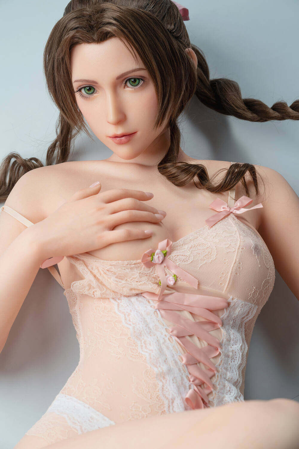 Meara Pretty 168cm(5ft6) E-Cup Silicone GameLady Sex Real Doll image9