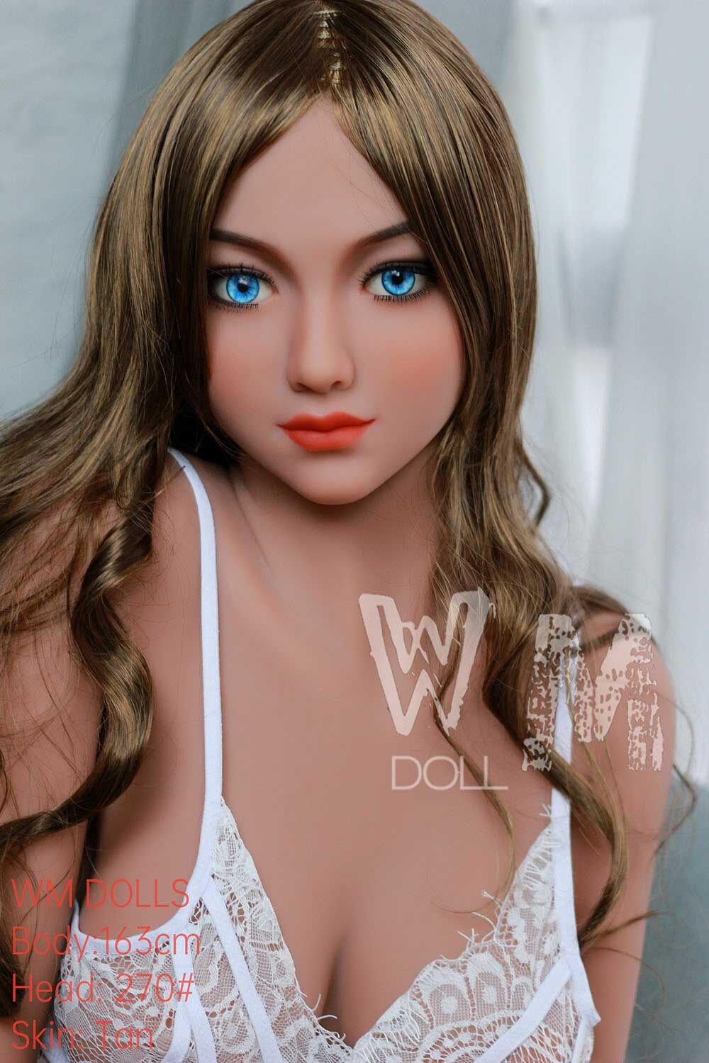 Melynda 163cm(5ft4) C-Cup Facial Makeup Jelly Chest TPE Head WM Doll image1