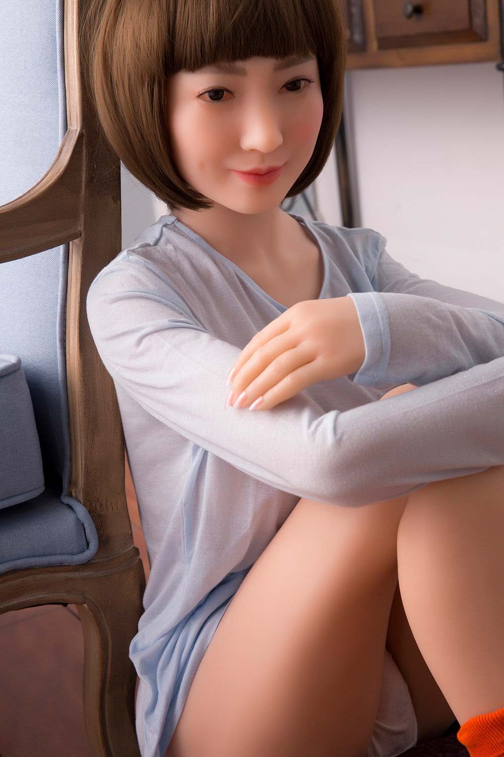 Annistyn - 152cm(4ft12) Medium Breast Full Silicone Fairy Head Sino Doll image2