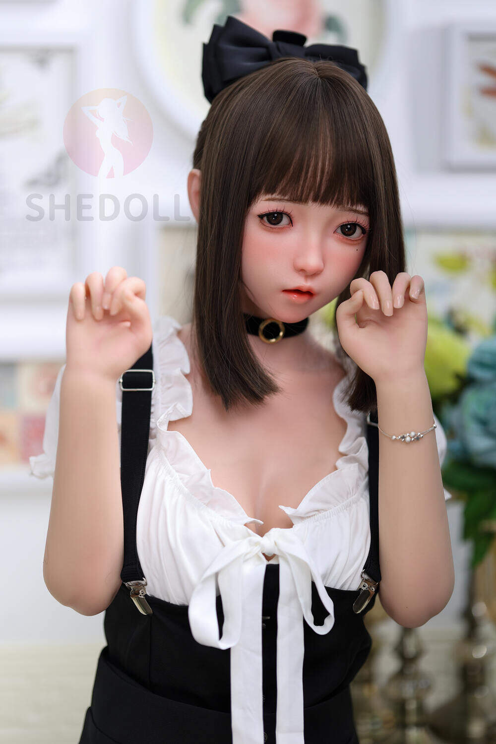 Devondra 148cm(4ft10) C-Cup SHE Silicone Head & TPE Body Head Simple Pungent Silicone Head & TPE Body Sex Doll image4