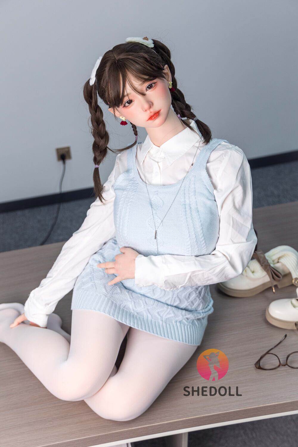 Michelle - Medium Breast 165cm(5ft5) E-Cup Pretty Thin Waist Silicone Head & TPE Body SHE Dolls image9