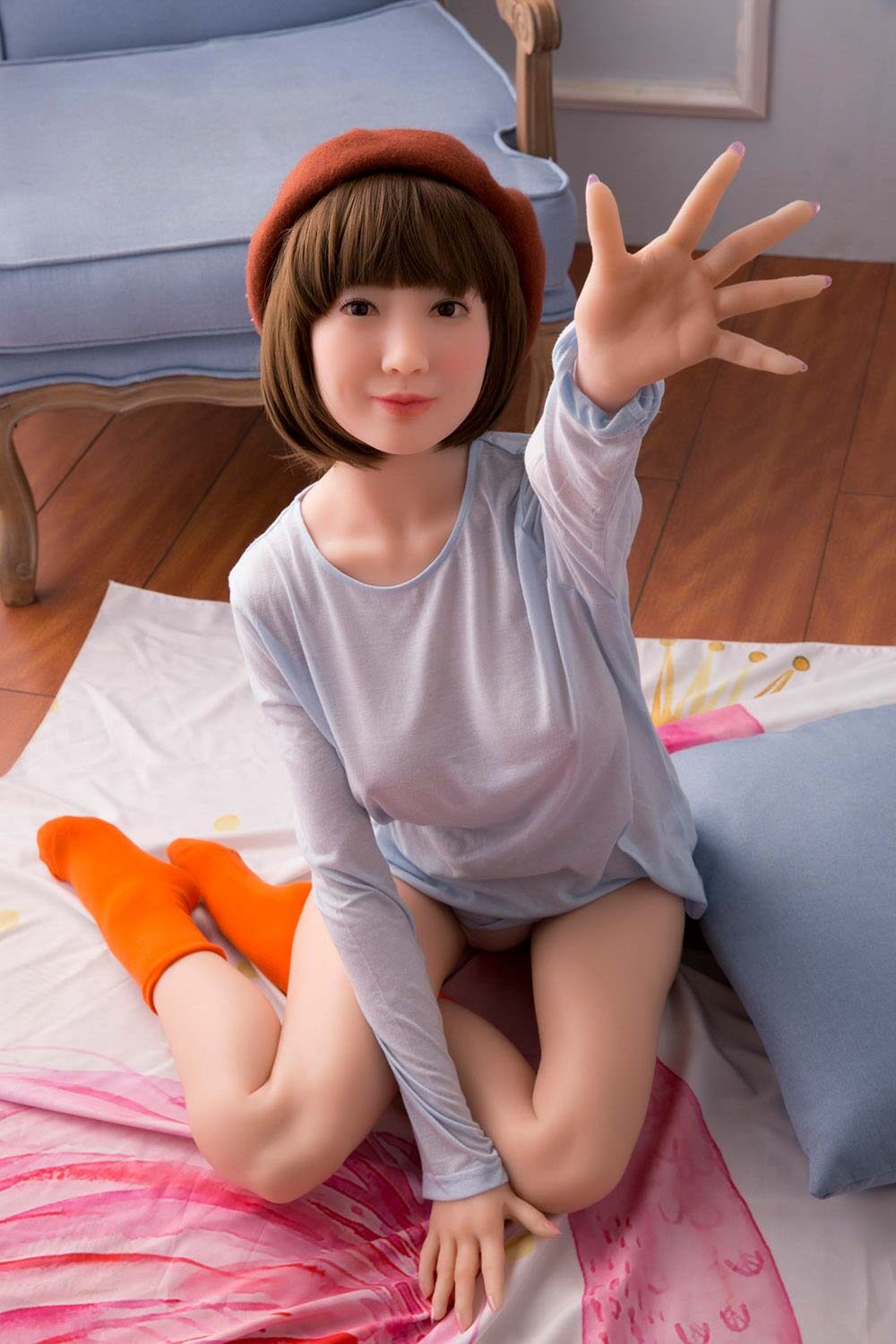 Annistyn - 152cm(4ft12) Medium Breast Full Silicone Fairy Head Sino Doll image1