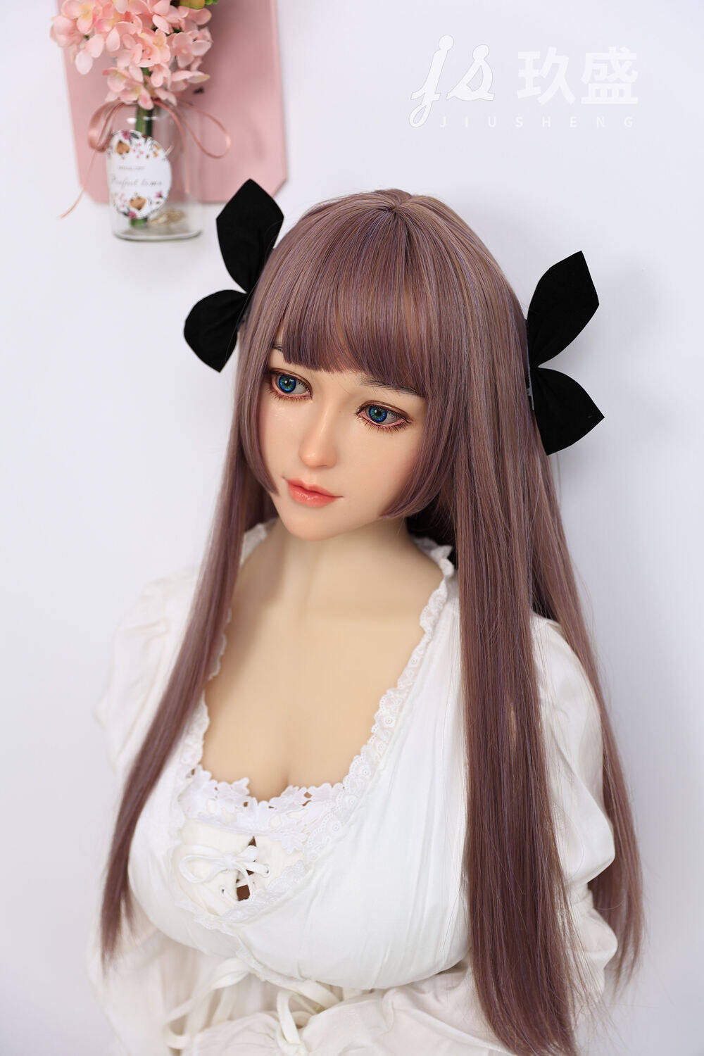 150cm(4ft11) D-Cup Silicone Head & TPE Body Head Lucie Facial Makeup Jelly Chest Jiusheng Doll image9