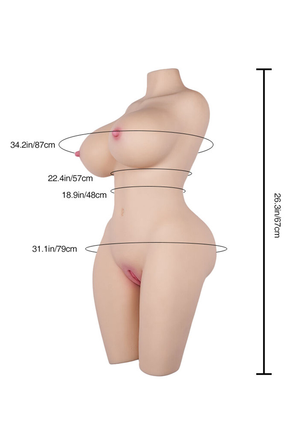 Bianca 67cm(2ft2) I-Cup Tantaly Style Gentle Considerate Sex Doll (In Stock) image2