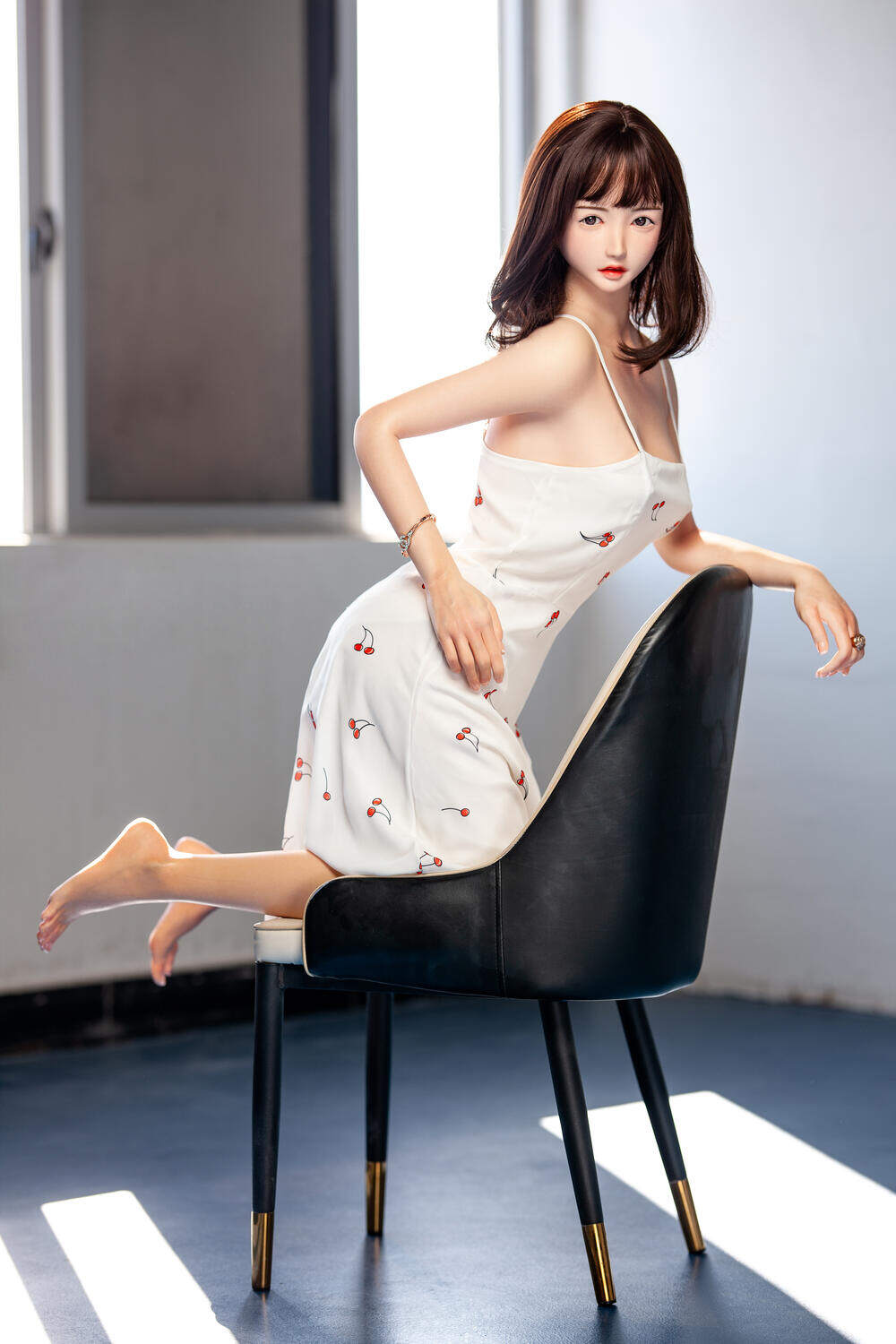 Cicely - 158cm(5ft2) Medium Breast Full Silicone Head & TPE Body Head XY Doll image7