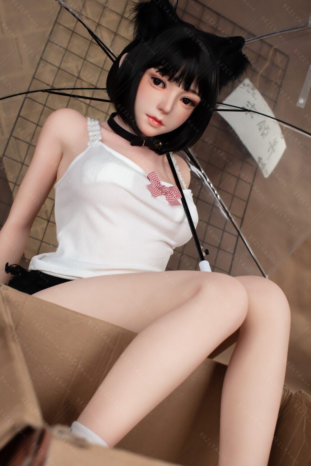 Elly 149cm(4ft11) D-Cup Enchanting Silicone Head & TPE Body Bezlya Sex Doll image5