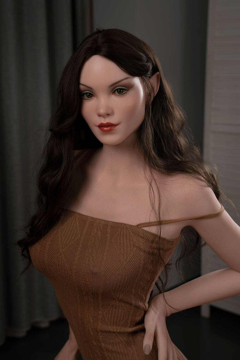 Pretty Silicone Head 170cm(5ft7) Hrothberta Of The Sexy White Skin Zelex Doll image9