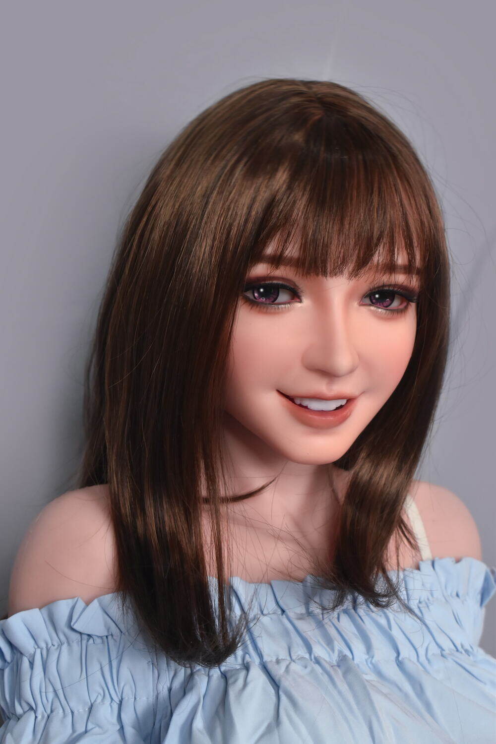 150cm(4ft11) Optional Silicone Head Face Makeup Jelly Chest Daliyah Elsababe Doll image21